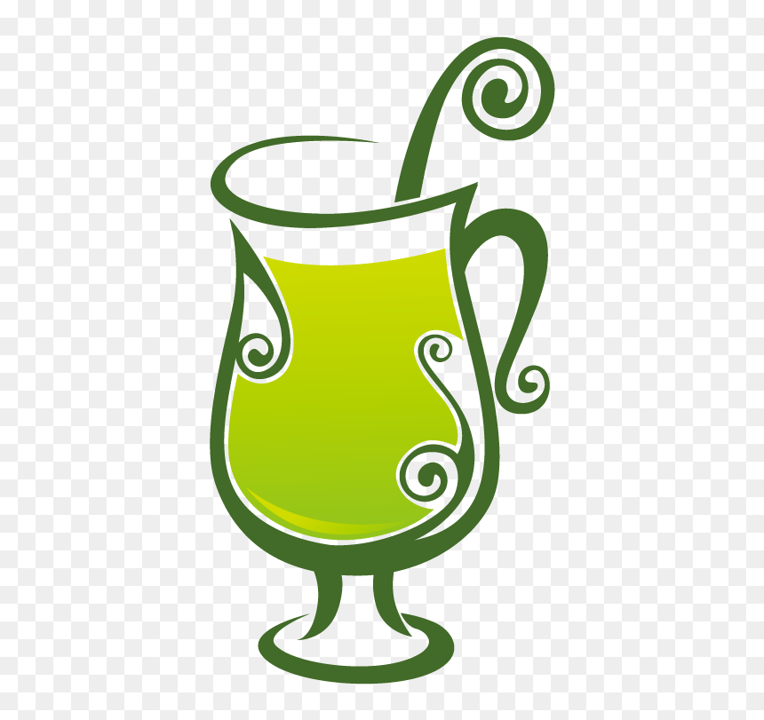 Cup Clipart Green Coffee - Greentea Cartoon, HD Png Download - green tea cup png