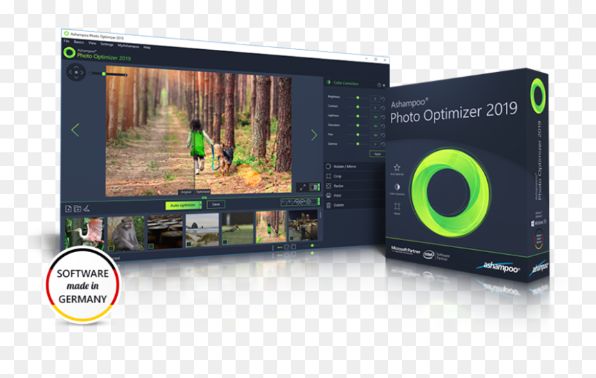 Ashampoo Photo Optimizer - Ashampoo 2019, HD Png Download - png effects for photoshop and photoscape