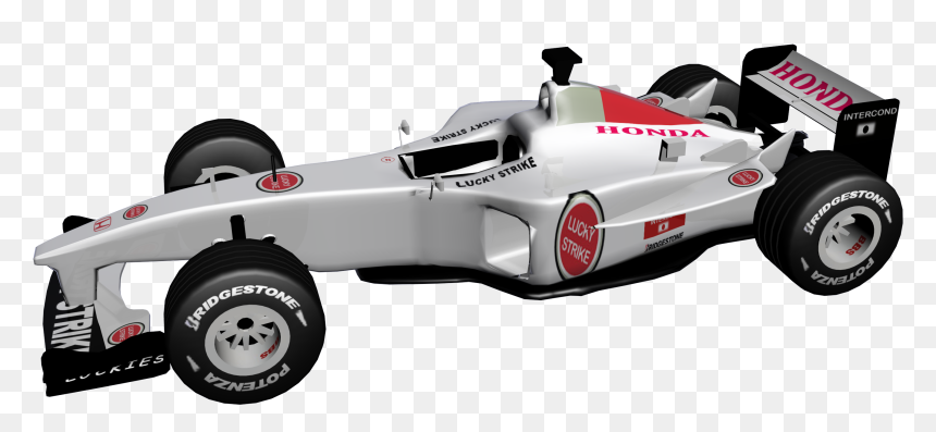 Honda F1 Formula Car Clipart Png - F1 White Car, Transparent Png - car in png