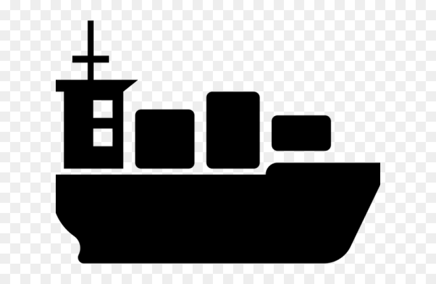Transparent Pirate Ship Silhouette Png - Container Ship Icon, Png Download - ship clipart png