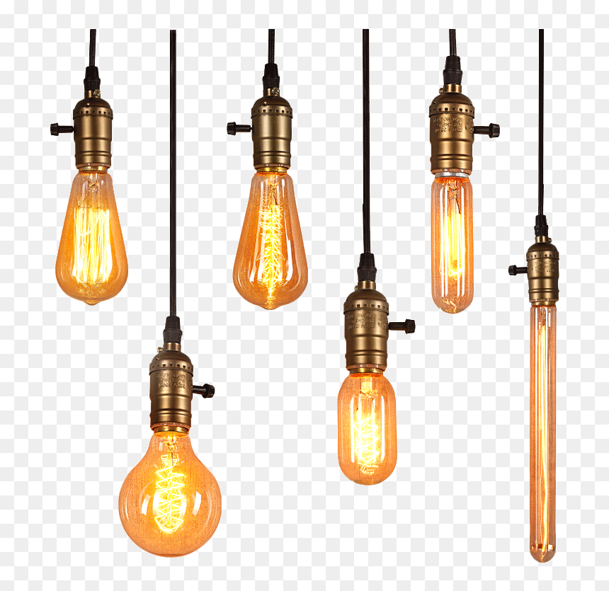 Download Light Edison Lighting Bulb Png File Hd Hq - Edison Light Bulb Png, Transparent Png - bulbs png