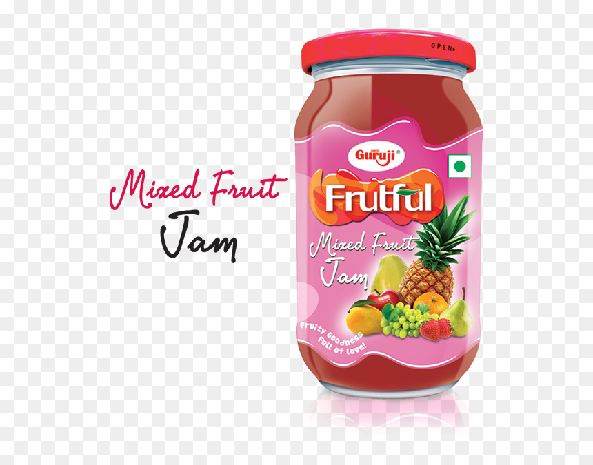 Guruji Mixed Fruit Jam, 500gms - Shreeguruji, HD Png Download - mixed fruit png
