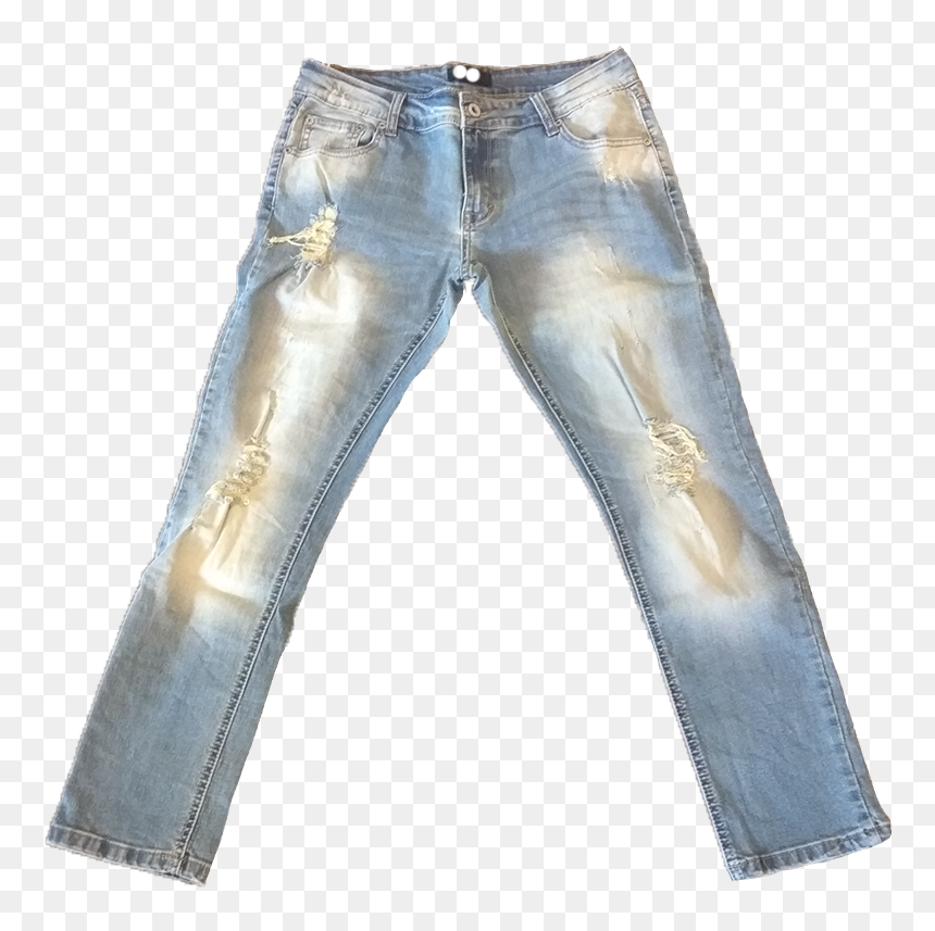 Jeans Trousers With Holes And Tears - Trousers, HD Png Download - jeans pant png