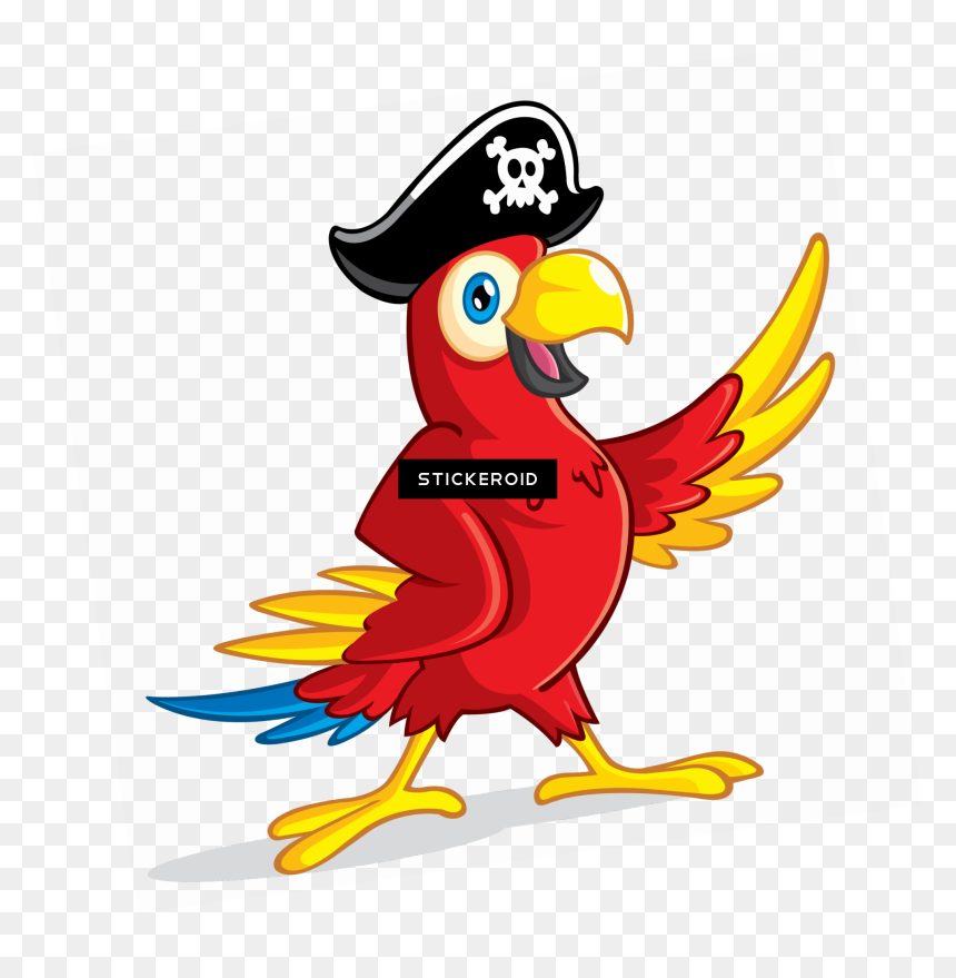 Pirate Parrot Png Clipart , Png Download - Transparent Background Pirate Clipart, Png Download - parrot png images