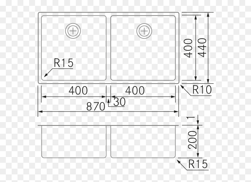 R15 Doble - D40-40 - Technical Design, HD Png Download - r15 png