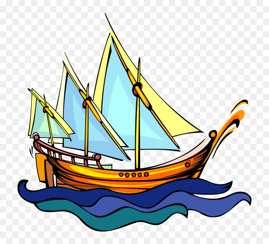 Viking Ship Clipart Traditional - Traditional Ship Png, Transparent Png - ship clipart png