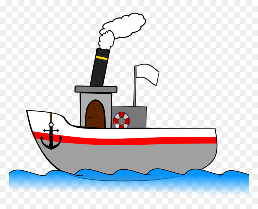 Steamboat Ship Steamer - Transparent Steamboat Clipart, HD Png Download - ship clipart png