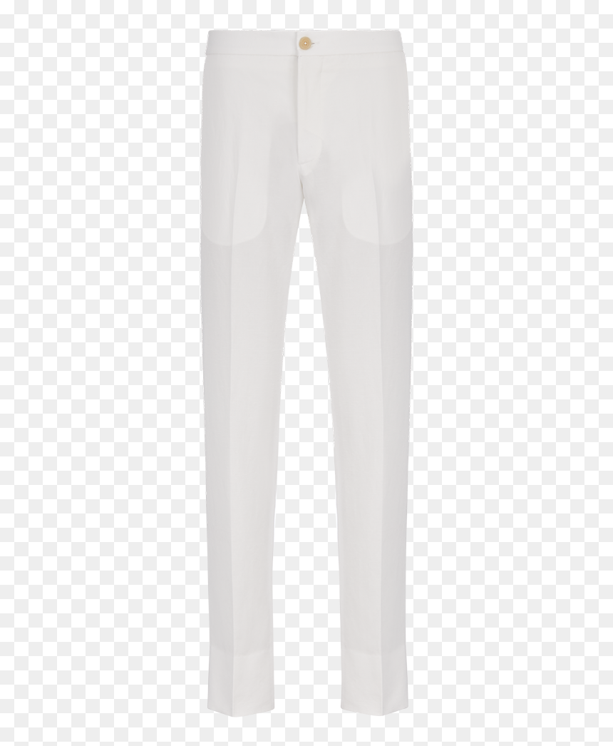 White Slim Fit Trousers, HD Png Download - jeans pant png