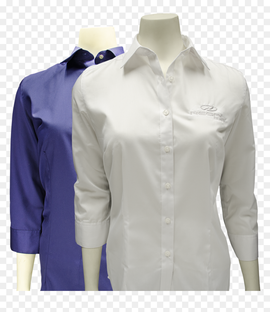 Ladies Dress Shirts - Long-sleeved T-shirt, HD Png Download - ladies dress png