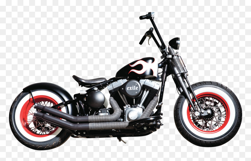 Harley Davidson Black Motorcycle Bike Png Image - Chopper Harley Davidson Bikes, Transparent Png - bike images png