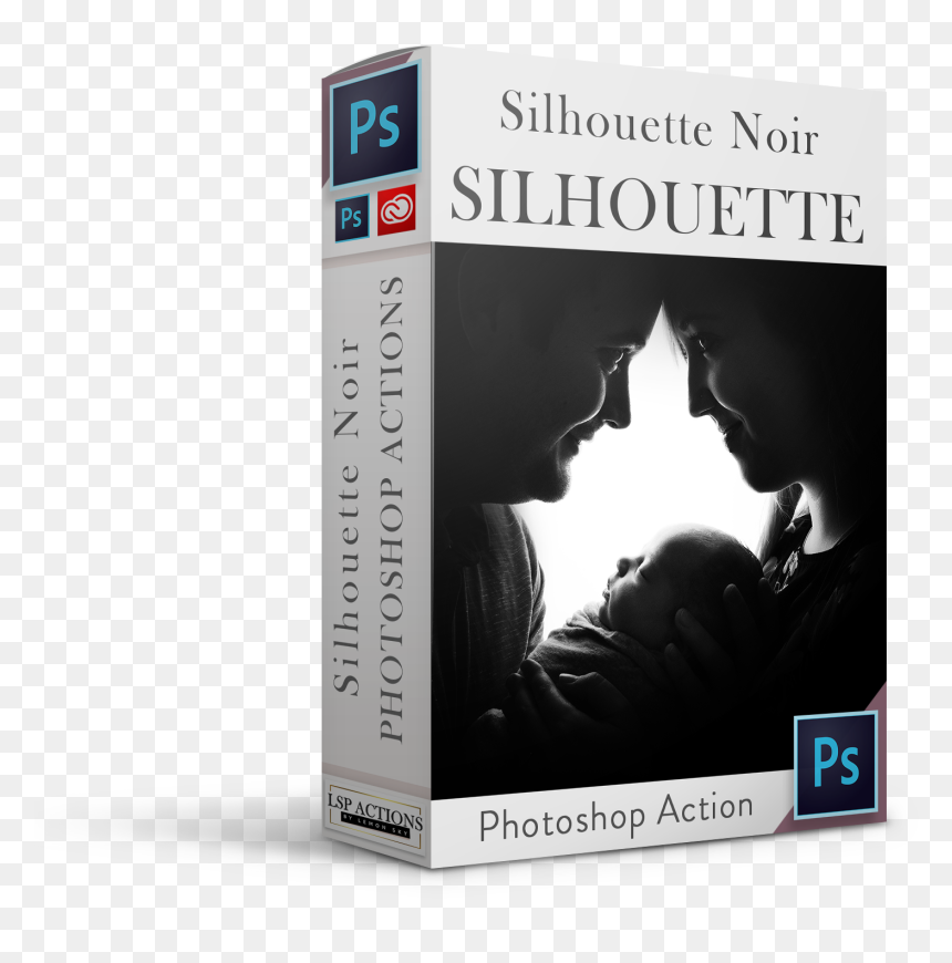 Silhouette Noir For Photoshop - Rainbow Spectrum Photoshop Actions By Lsp Actions, HD Png Download - suit png for photoshop