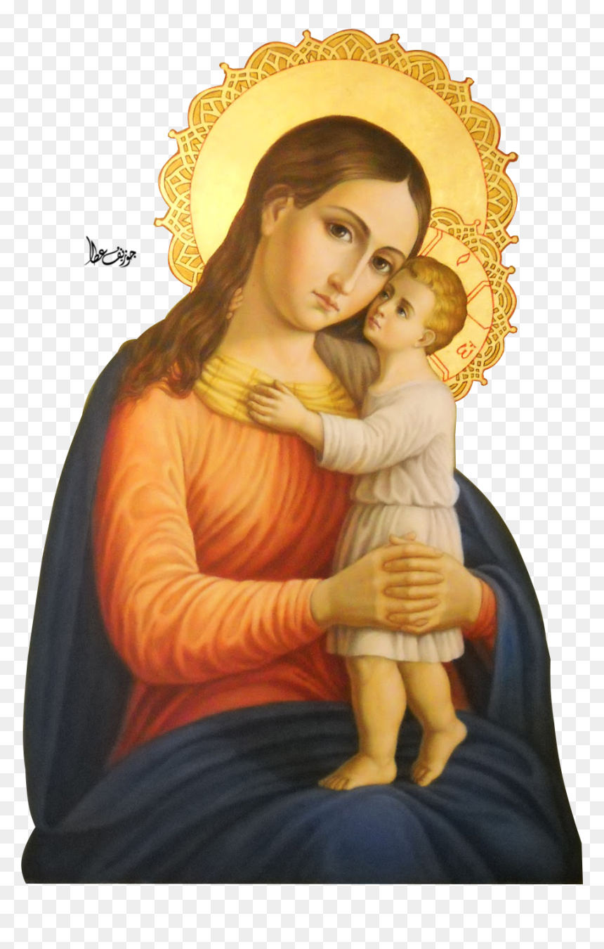 Transparent Virgin Mary Png - Mother Mary And Baby Jesus Png, Png Download - mother mary png