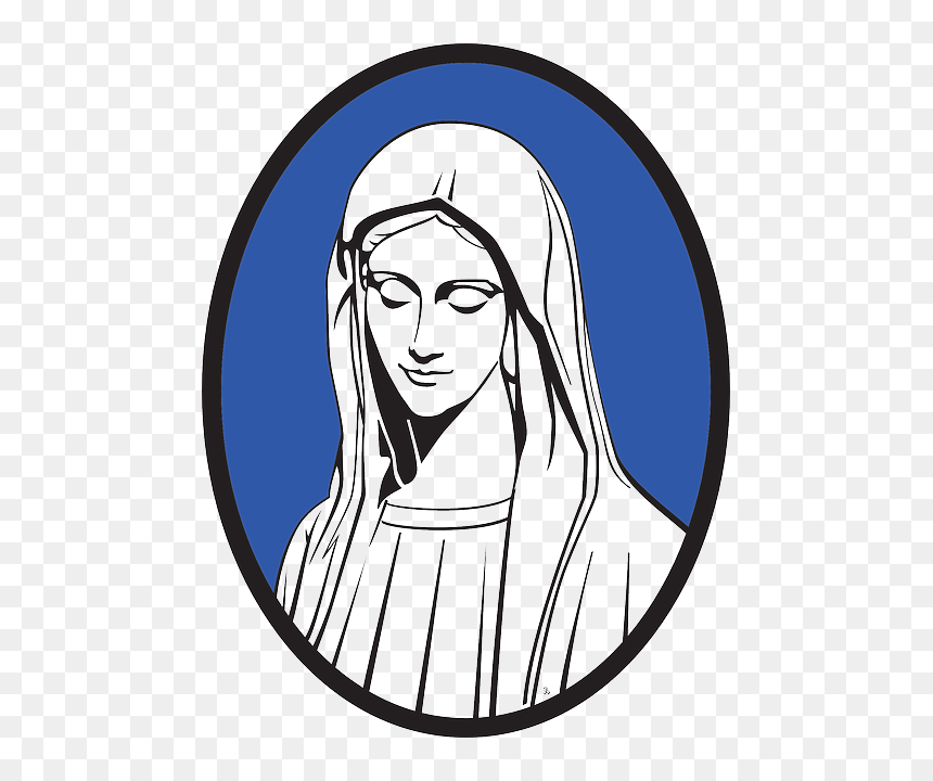 Christian, Religion, Jesus, Mother, Mary, Faith - Maria Mother Of Jesus Drawing, HD Png Download - mother mary png