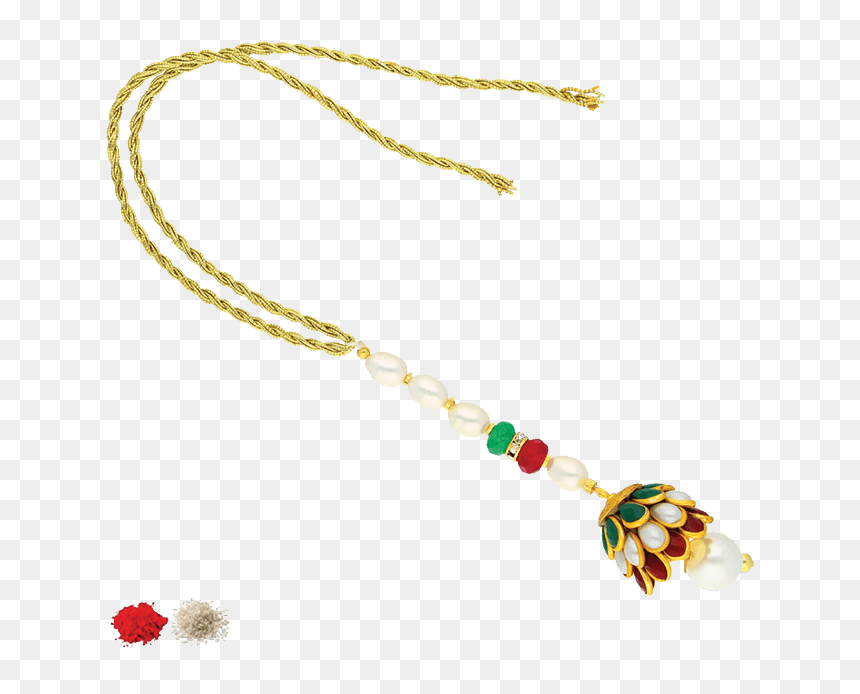 Necklace, HD Png Download - rakhi designs png