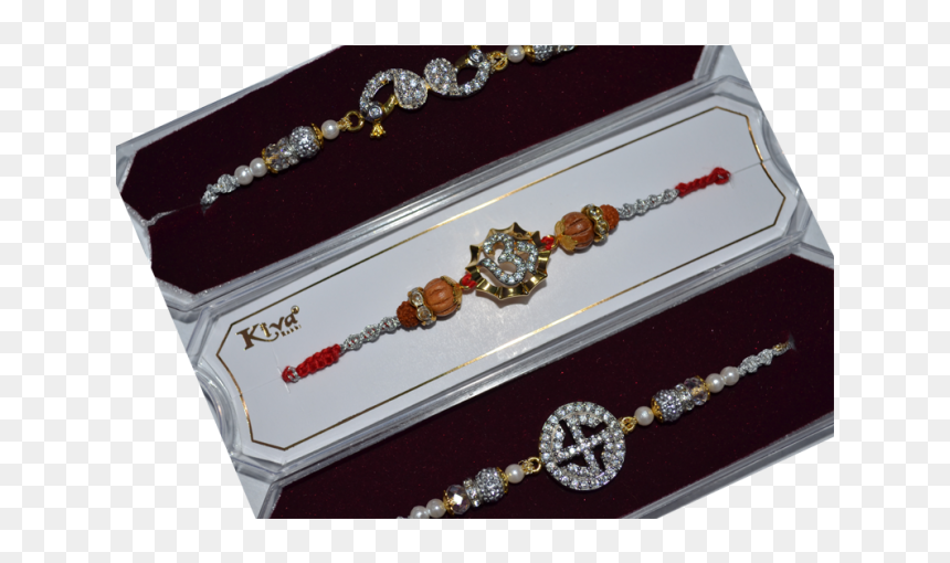 Silver Raksha Bandhan Rakhi, HD Png Download - rakhi designs png