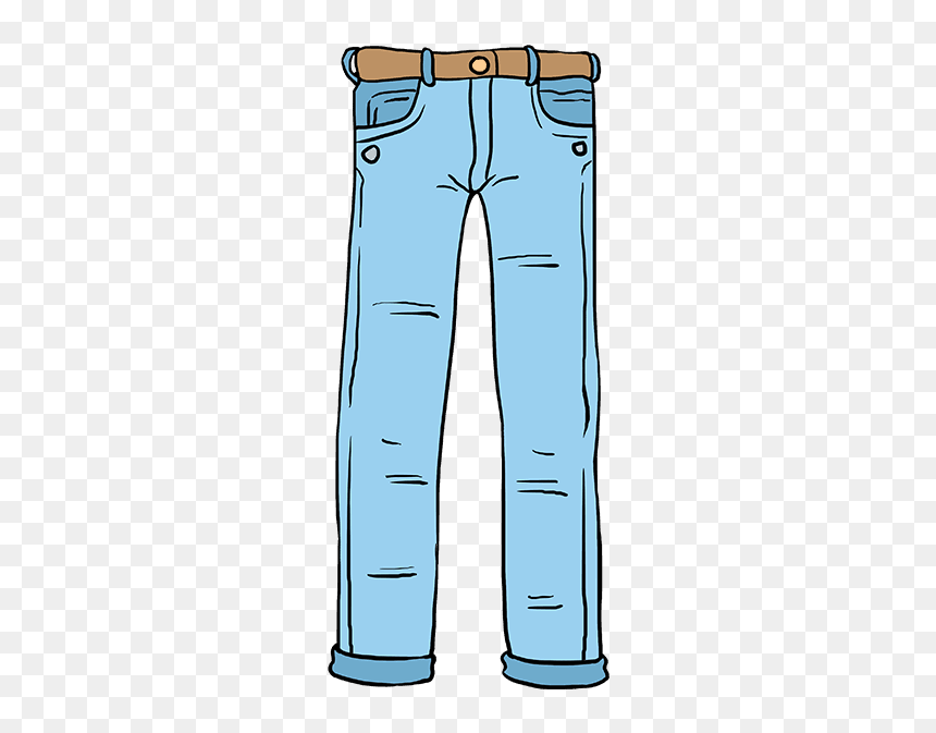 How To Draw Jeans, HD Png Download - jeans pant png