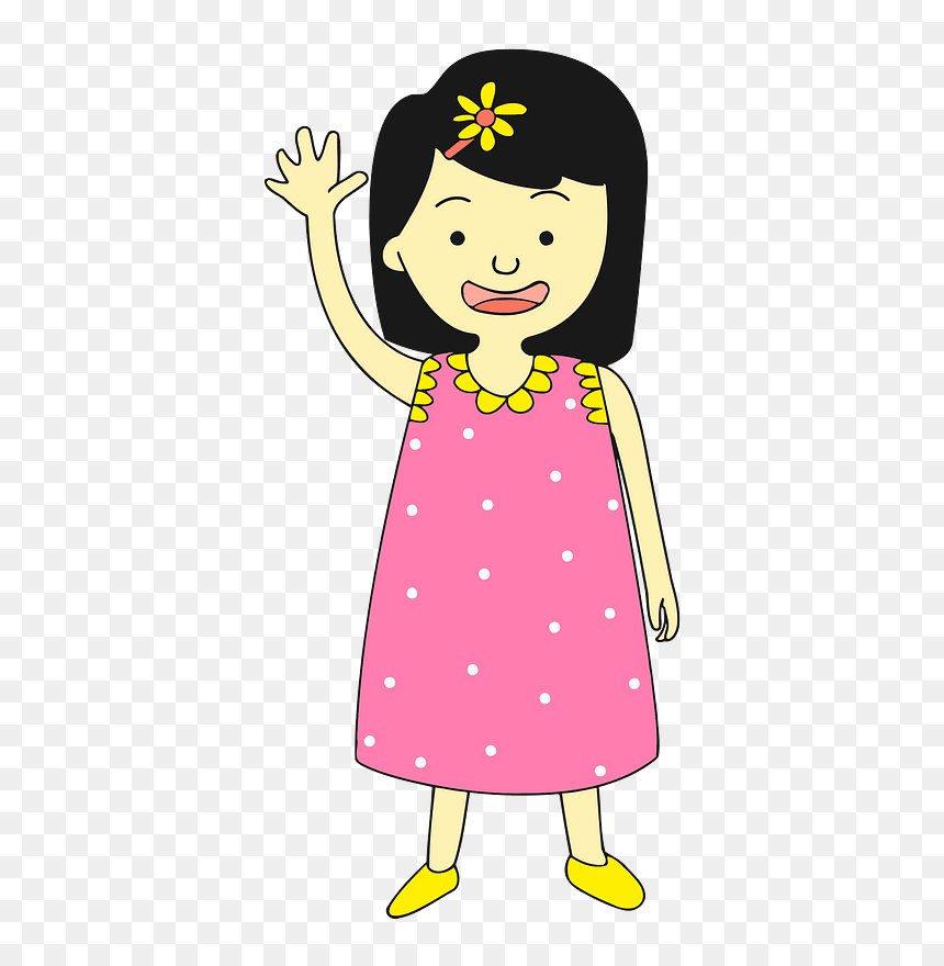 Girl In Pink Dress Clipart, HD Png Download - ladies dress png
