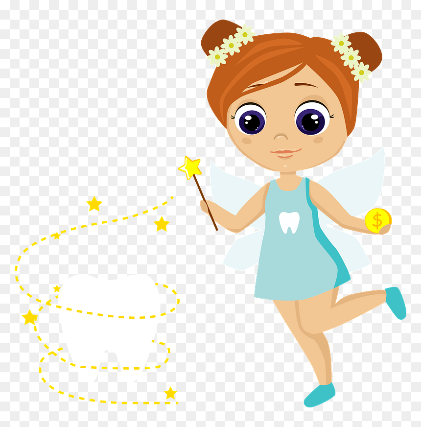 Tooth Fairy Clipart - Cartoon, HD Png Download - teeth clipart png