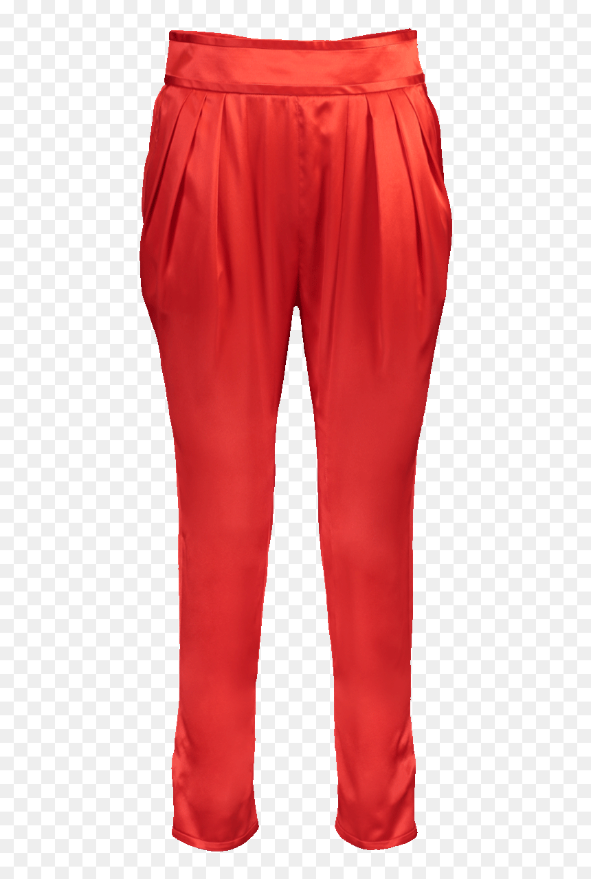 Givenchy Silk Satin Pant, Red - Pocket, HD Png Download - jeans pant png