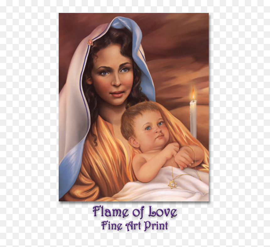 Mother Mary With Jeshua ~ Artwork By Glenda Green , - Glenda Green Bilder, HD Png Download - mother mary png