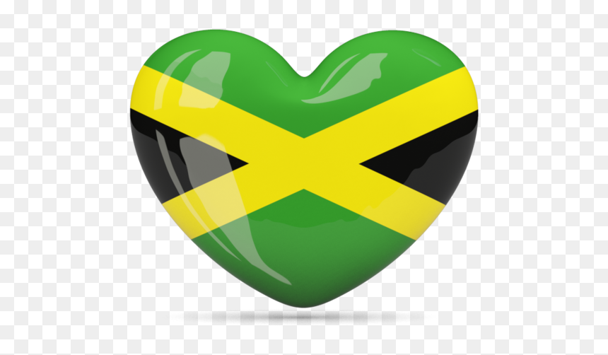 Download Flag Icon Of Jamaica At Png Format - Jamaica Heart Flag Png, Transparent Png - heart png hd