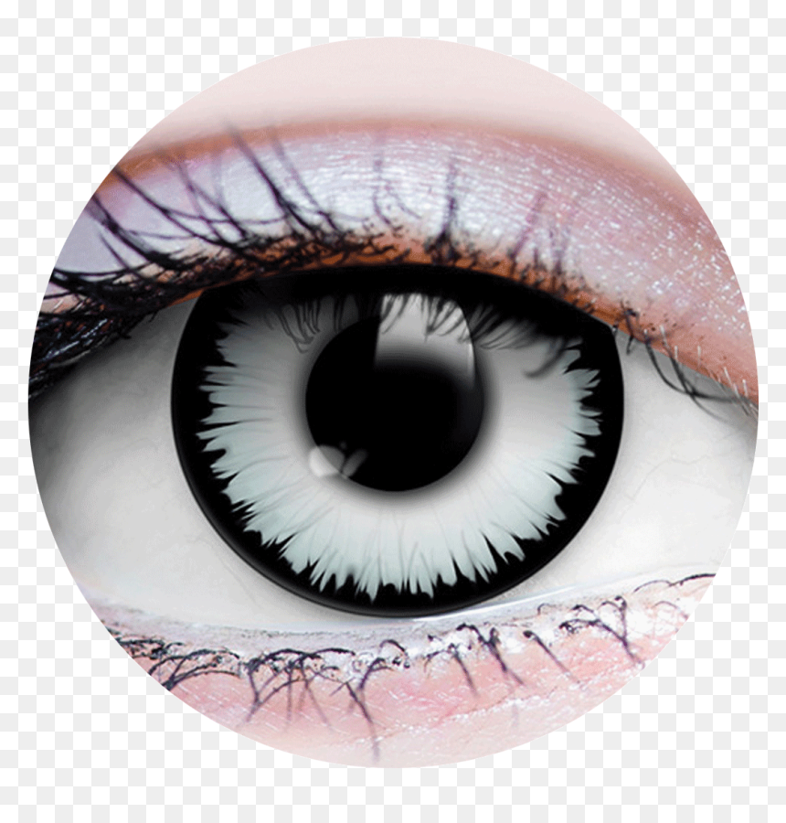Werewolf Contact Lenses White, HD Png Download - eyes lens png