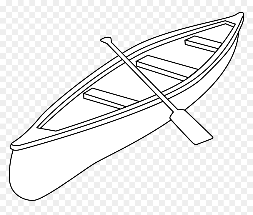 Canoes Clipart Picture Free Download Free Canoe Clip - Drawing Kayaking, HD Png Download - canoe png