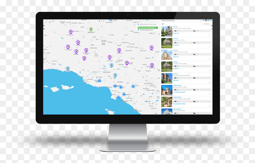 Computer Monitor, HD Png Download - real estate images png