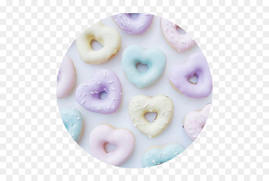 #pastel #pastelcolors #sweets #treats #png #circle - Pastel Donuts Aesthetic, Transparent Png - sweets png images
