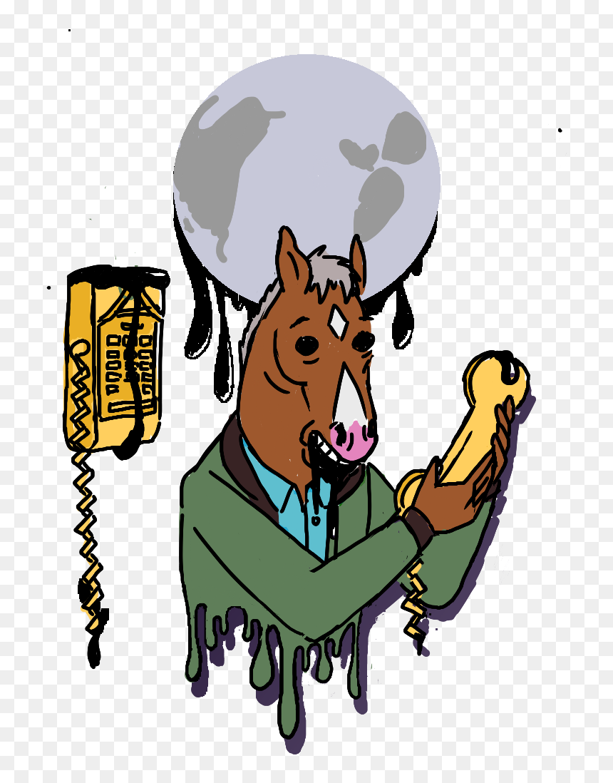 “the View From Halfway Down
” - Illustration, HD Png Download - bojack horseman png