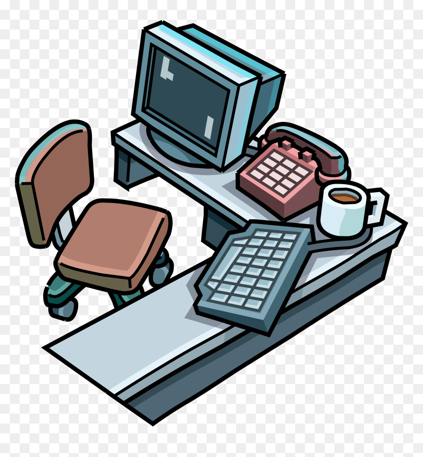 Codes Cheats And Secrets October Cp Computer - Club Penguin Epf Furniture, HD Png Download - furnitures png