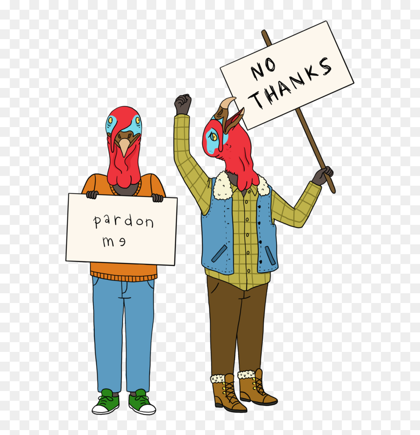 Thanksgiving-turkeys - Cartoon, HD Png Download - bojack horseman png