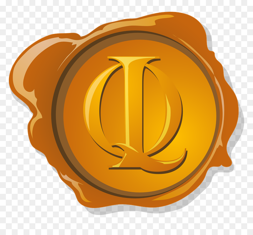 Transparent Wax Seal Clipart - Штамп Золотой Png, Png Download - empty stamp png