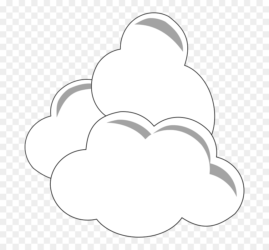Clouds Clipart, HD Png Download - white clouds vector png