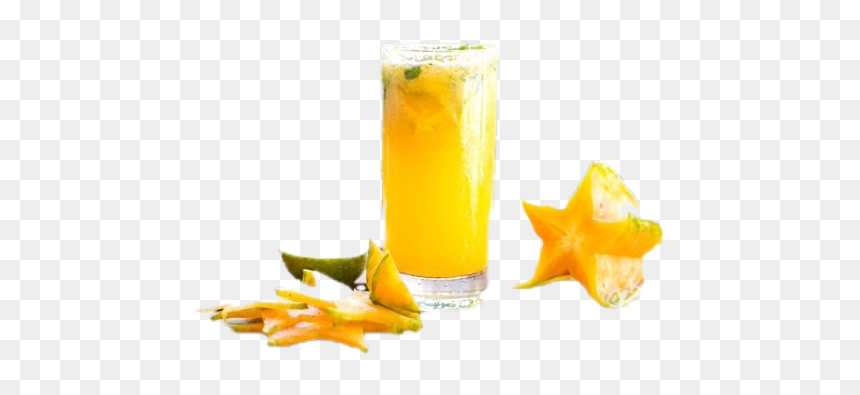 Starfruit Juice Png Free Download - Orange Drink, Transparent Png - cold drink glass png