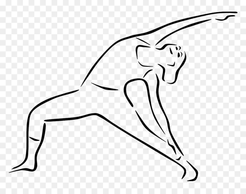 Yoga Poses Stylized Svg Clip Arts - Yoga Clip Art, HD Png Download - yoga clipart png