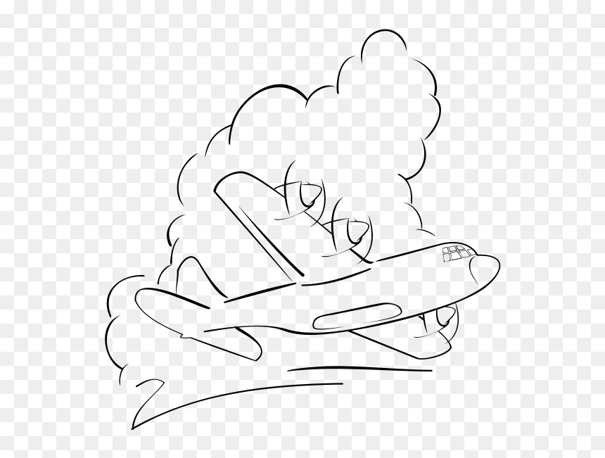 Flying Herk In The Clouds Png Clip Arts - Airplane Drawing With Clouds, Transparent Png - white clouds vector png