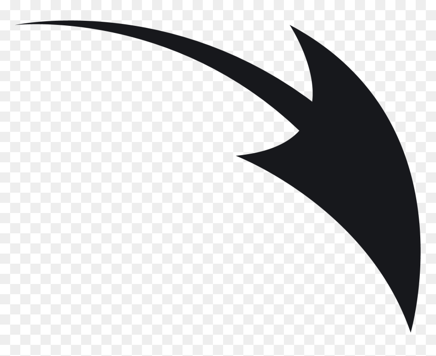 Transparent Arc Arrow Png - Flèche En Arc De Cercle, Png Download - fleche png