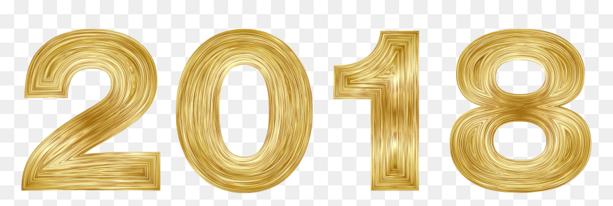 2018 Gold Png - 2018 In Gold Png, Transparent Png - 2018 png image