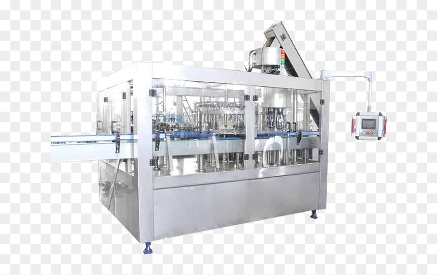 Glass Bottle Carbonated Soft Drink Filling Machine - Machine, HD Png Download - cold drink glass png