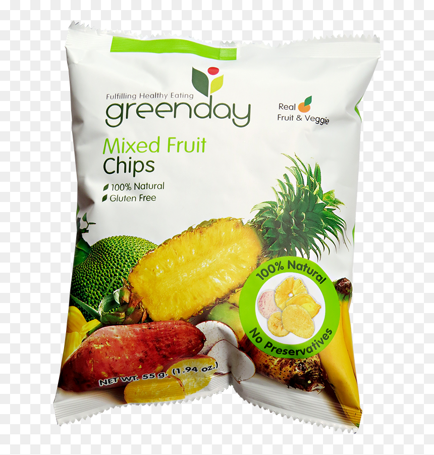 Green Day Fruit Chips, HD Png Download - mixed fruit png