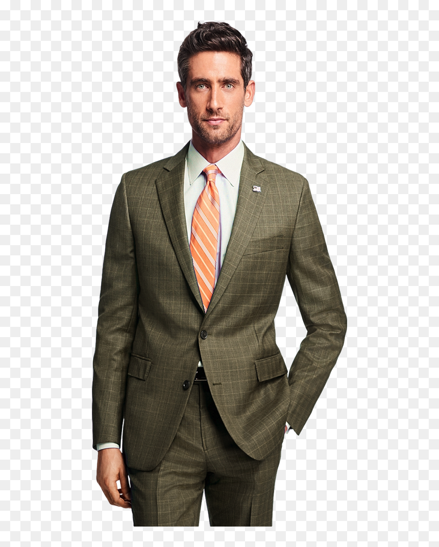 Heena Brown Plaid Suit - Ralph Lauren Birdseye Taupe Slim Fit Two Piece Suit, HD Png Download - salwar suit png