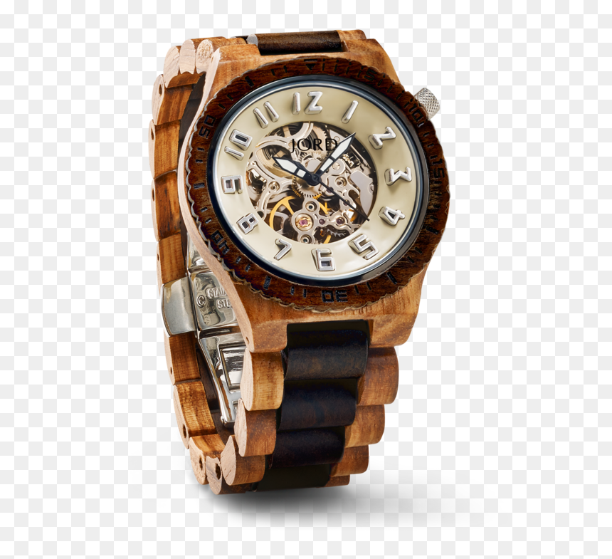 Zebrawood & Dark Sandalwood - Jord Wooden Watches, HD Png Download - sandalwood png