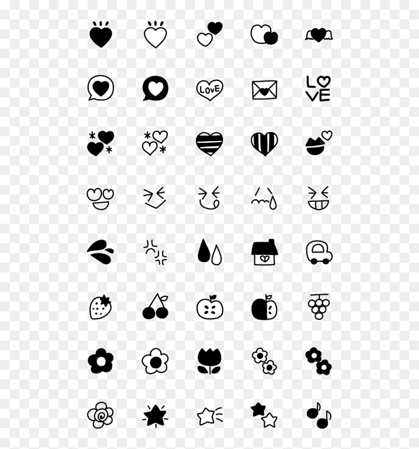 Clip Art, HD Png Download - black heart emoji png
