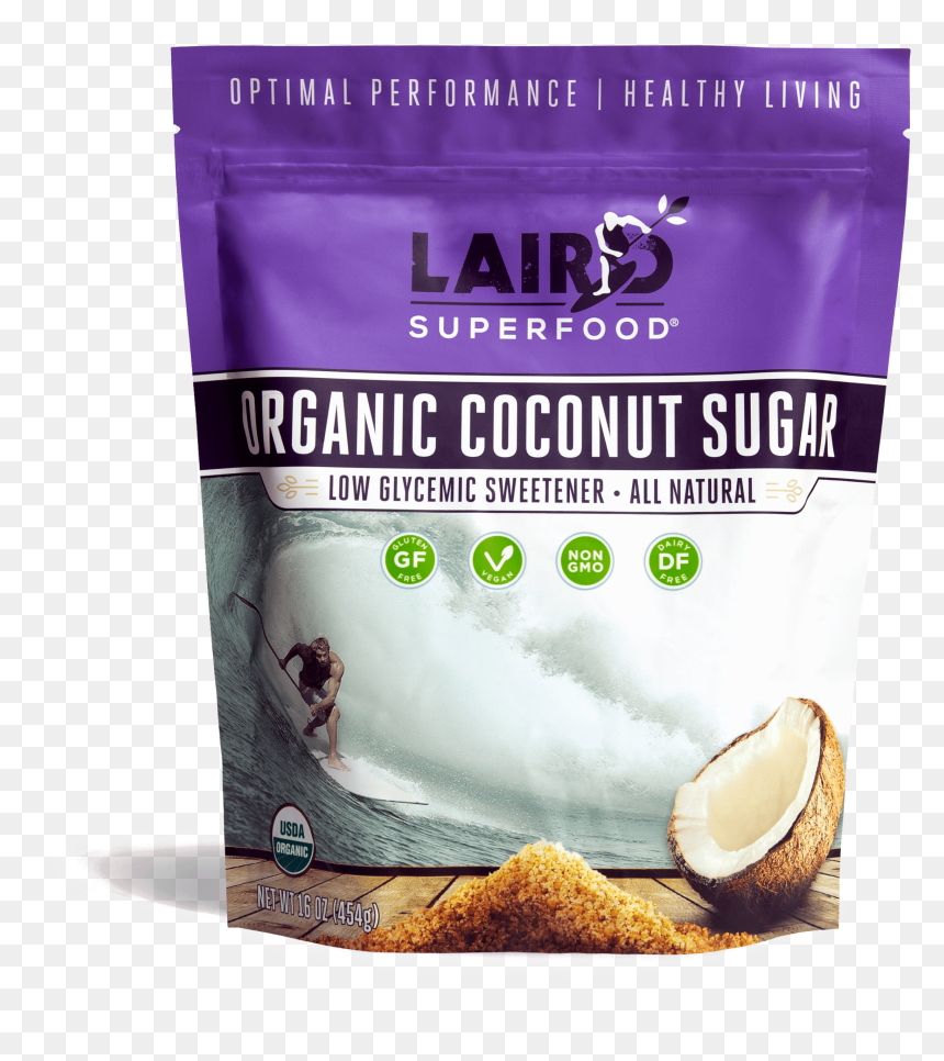 Organic Coconut Sugar Sweetener - Laird Superfood Creamer, HD Png Download - beach coconut tree png