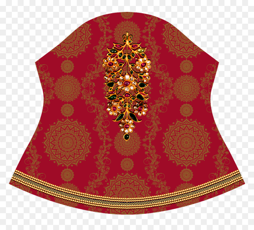 Jewelry Pattern Suit Kurtis Digital Textile Design - Motif, HD Png Download - salwar suit png