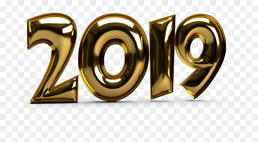 New Year 2019 Celebration Gold Png Image Free Download - 2019 Gold Png, Transparent Png - new pngs