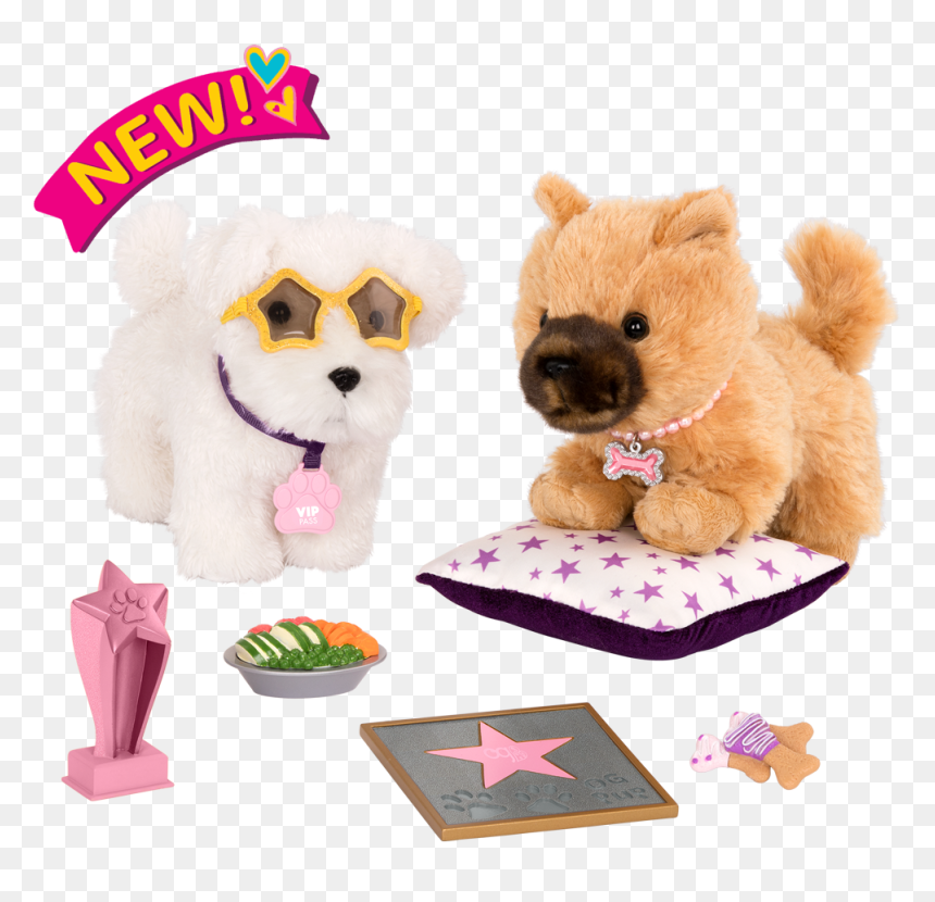 Paws For Applause Pup Set For 18-inch Dolls - Outfit Our Generation Doll Clothes, HD Png Download - paws png