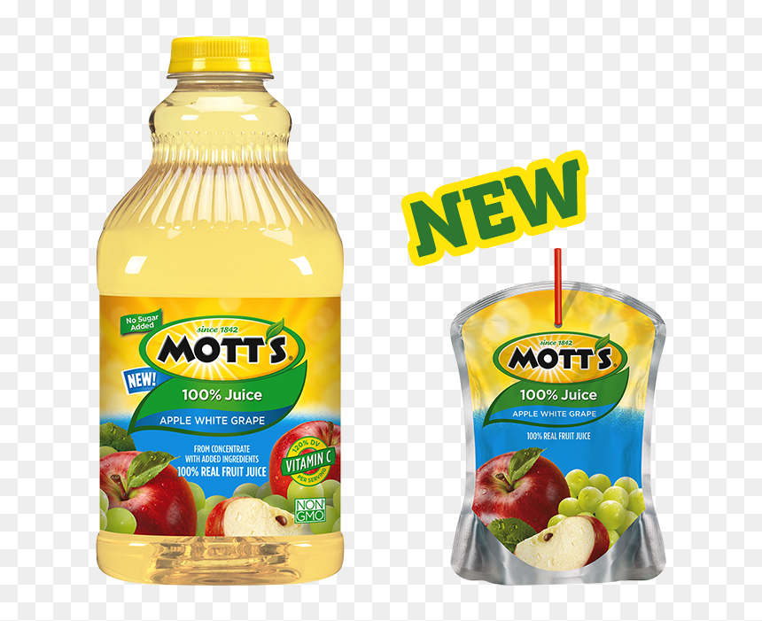Mott"s® 100% Apple White Grape Juice - Motts Apple Juice 64 Oz, HD Png Download - grape juice png