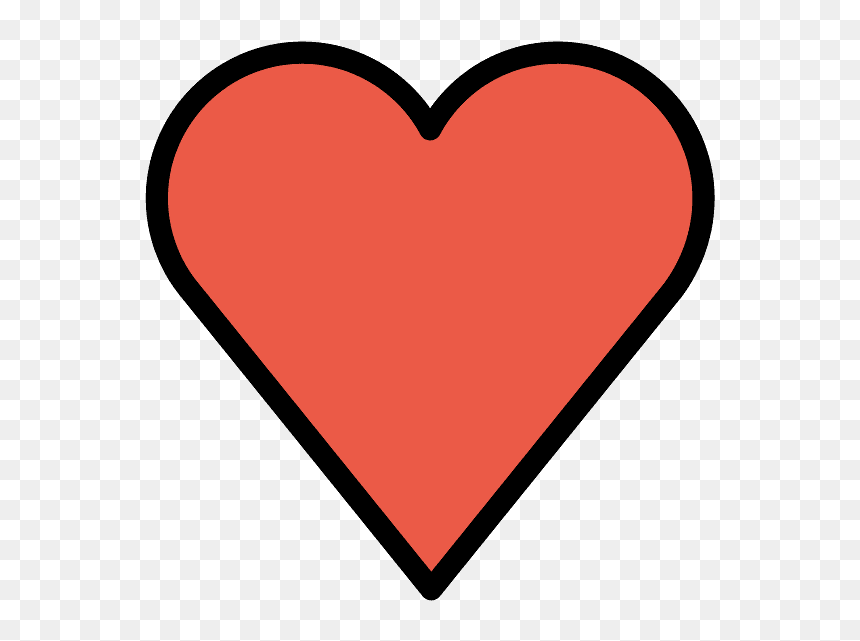 Heart, HD Png Download - black heart emoji png